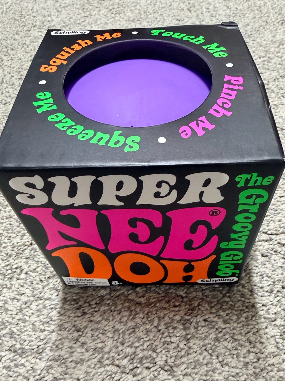 Schylling Super Nee Doh Groovy Glob - Purple Squish Toy